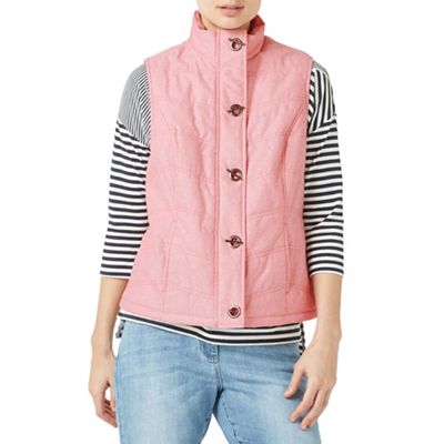 Coral padded gilet